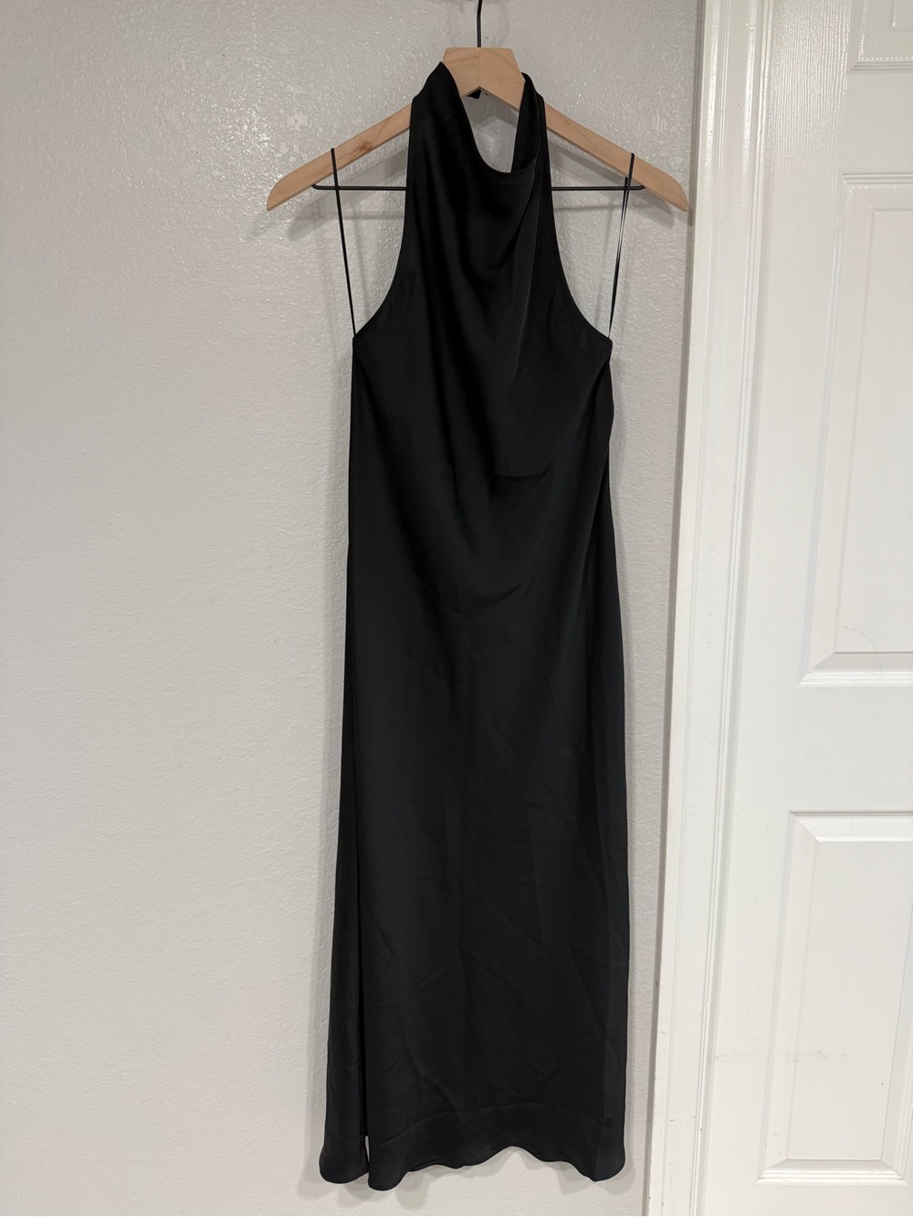 Halter Neck Black Maxi Dress